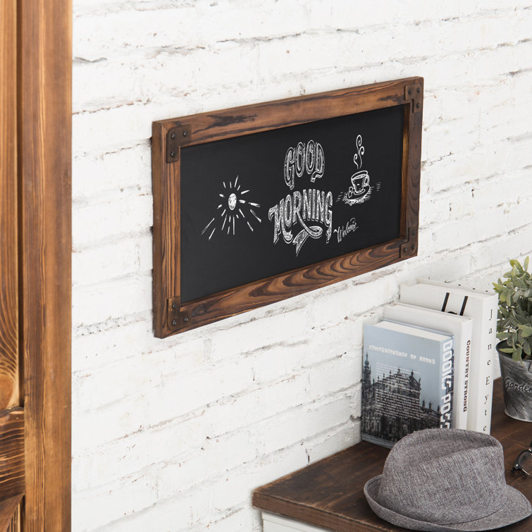Loon Peak® Wooden Wall Mounted Chalkboard Wayfair